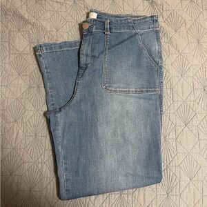 1822 Denim Women's Straight Leg Light Was Blue Jeans Sz 14